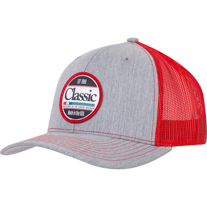 Classic Rope Snapback Ball Cap with Round Rubber Patch Logo