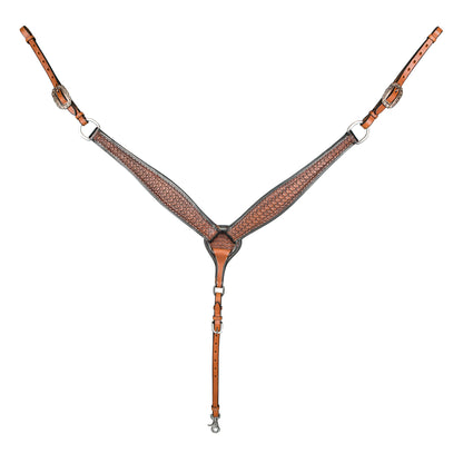 Tabelo Basket Tooled Breast Collar
