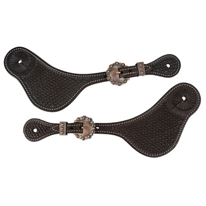 Tabelo Spur Straps with Basket Tooling