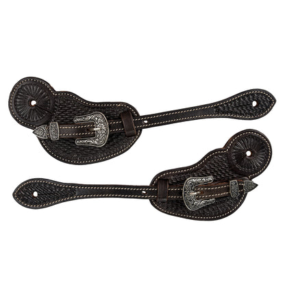 Tabelo Spur Straps with Basket Tooling