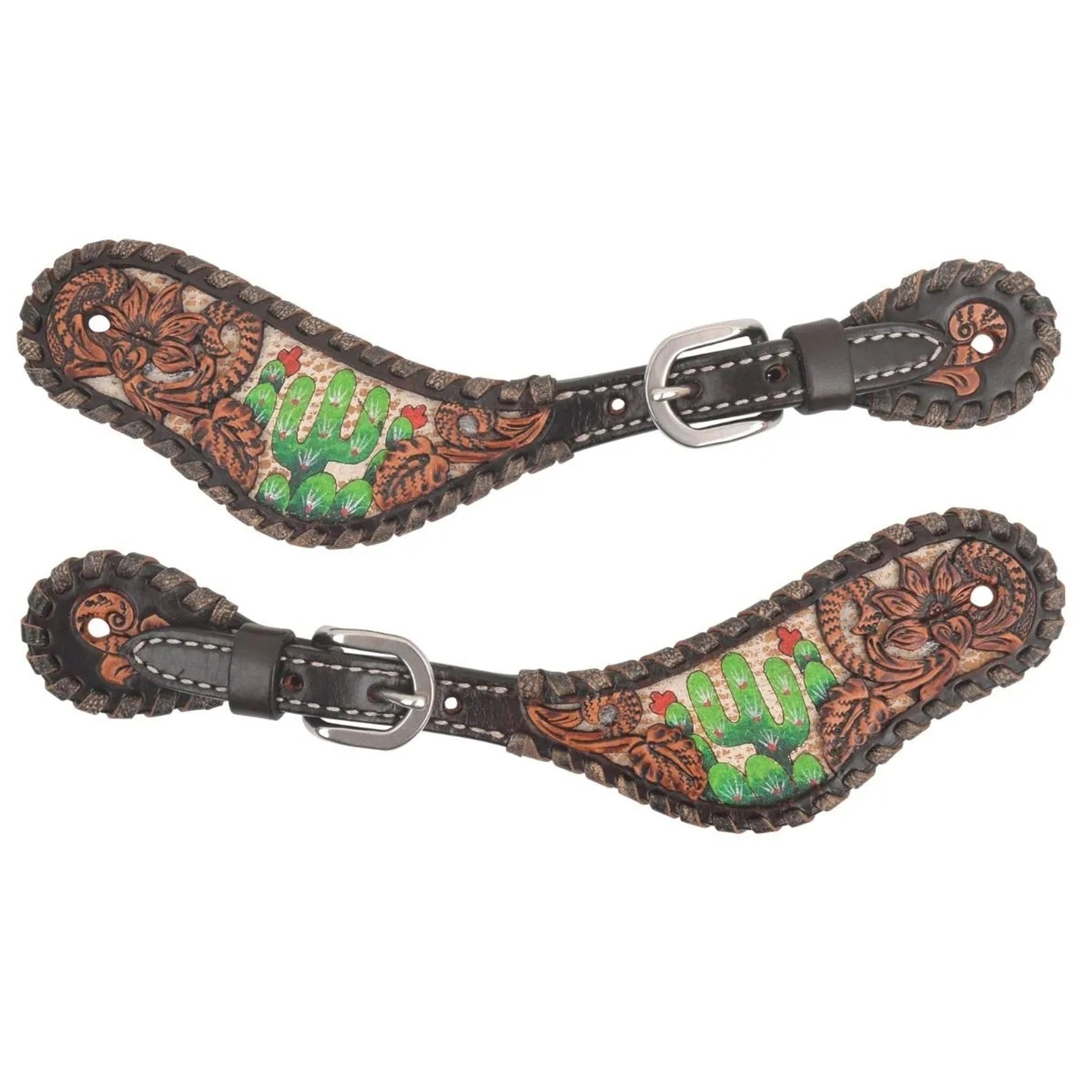 Circke Y Cactus Country Spur Straps