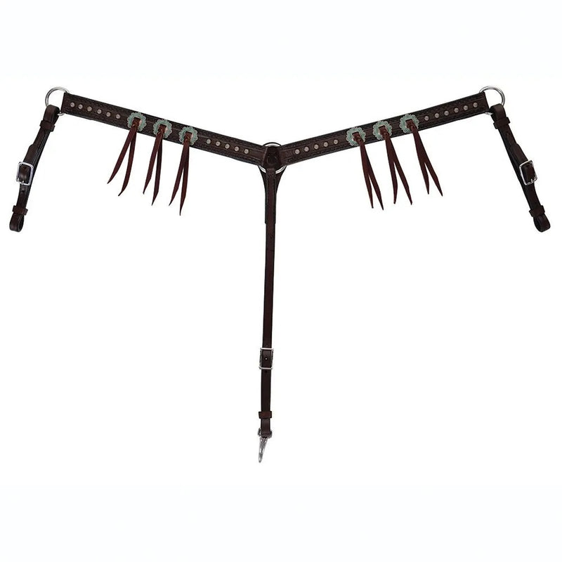 Circle Y Straight Camo Tooled Breast Collar