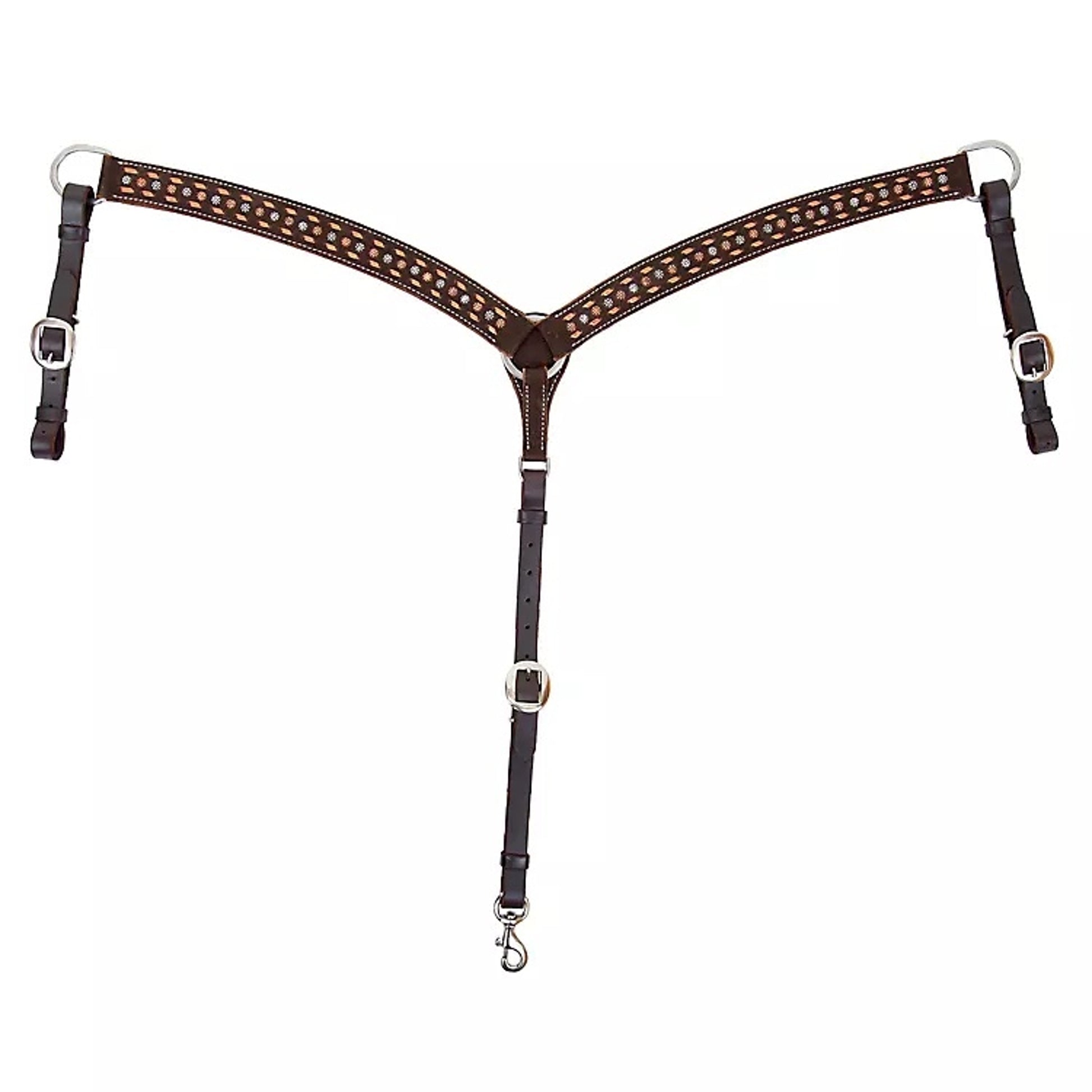 Circle Y Roughout Buckstitch Breast Collar