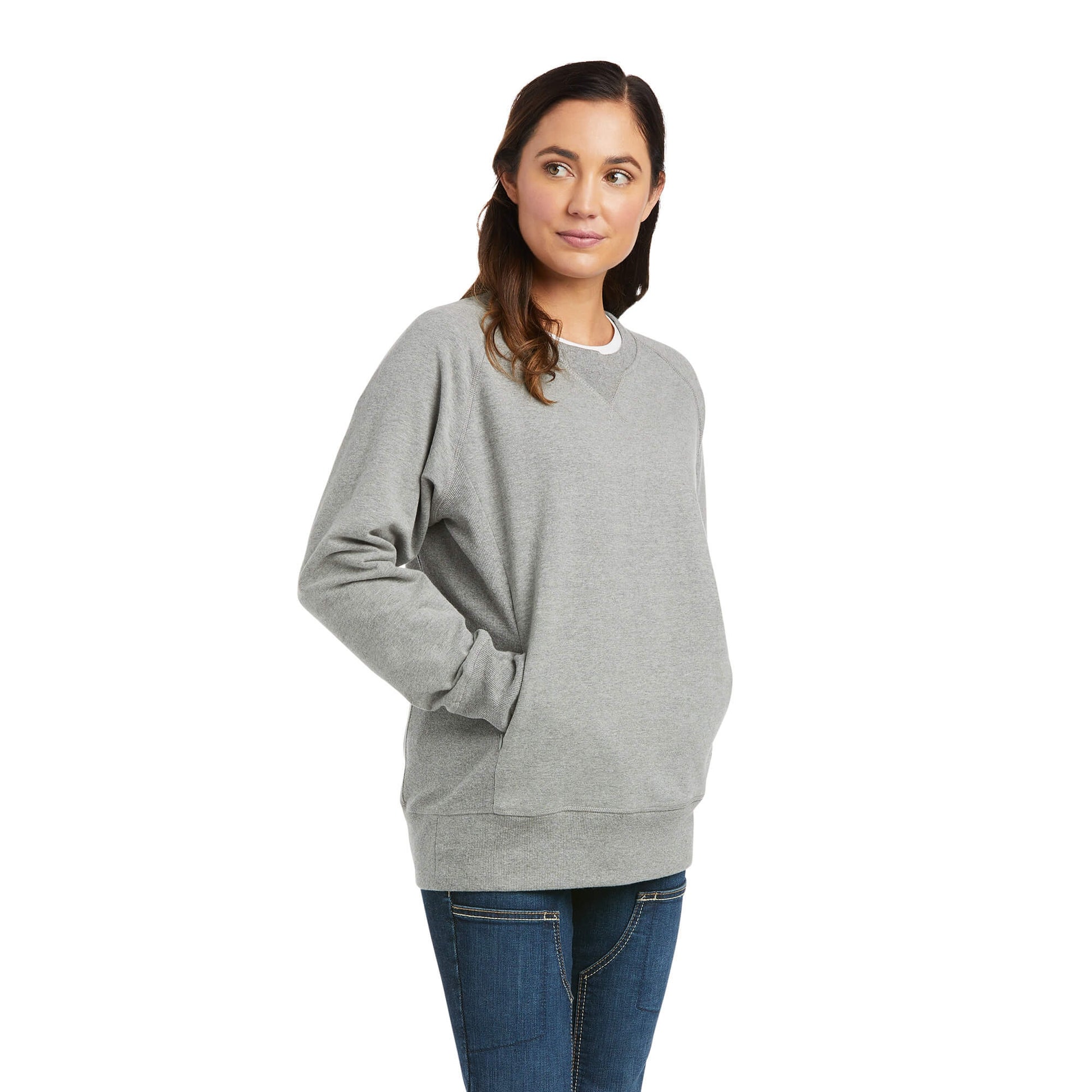 Ariat Ladies Rebar Workman Washed Fleece Sweatshirt