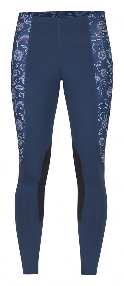 Kerrits Ladies Flow Rise Knee Patch Performance Tights