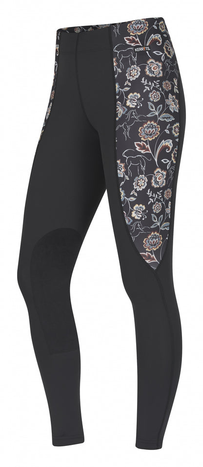 Kerrits Ladies Flow Rise Knee Patch Performance Tights