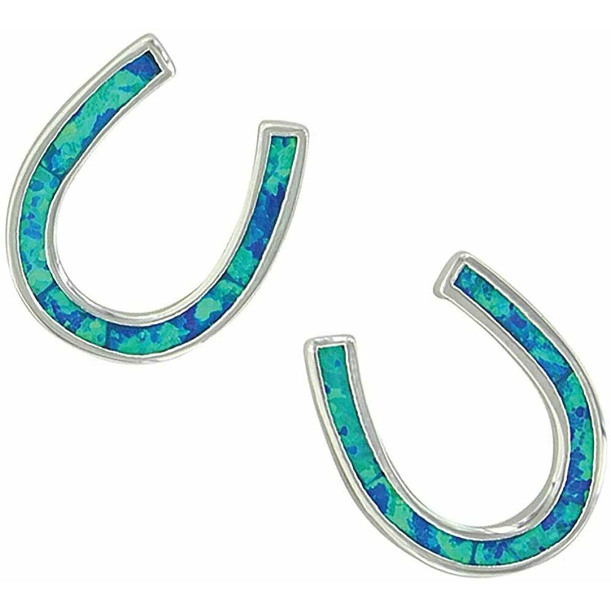 Montana Silversmiths River Lights Horseshoe Earrings
