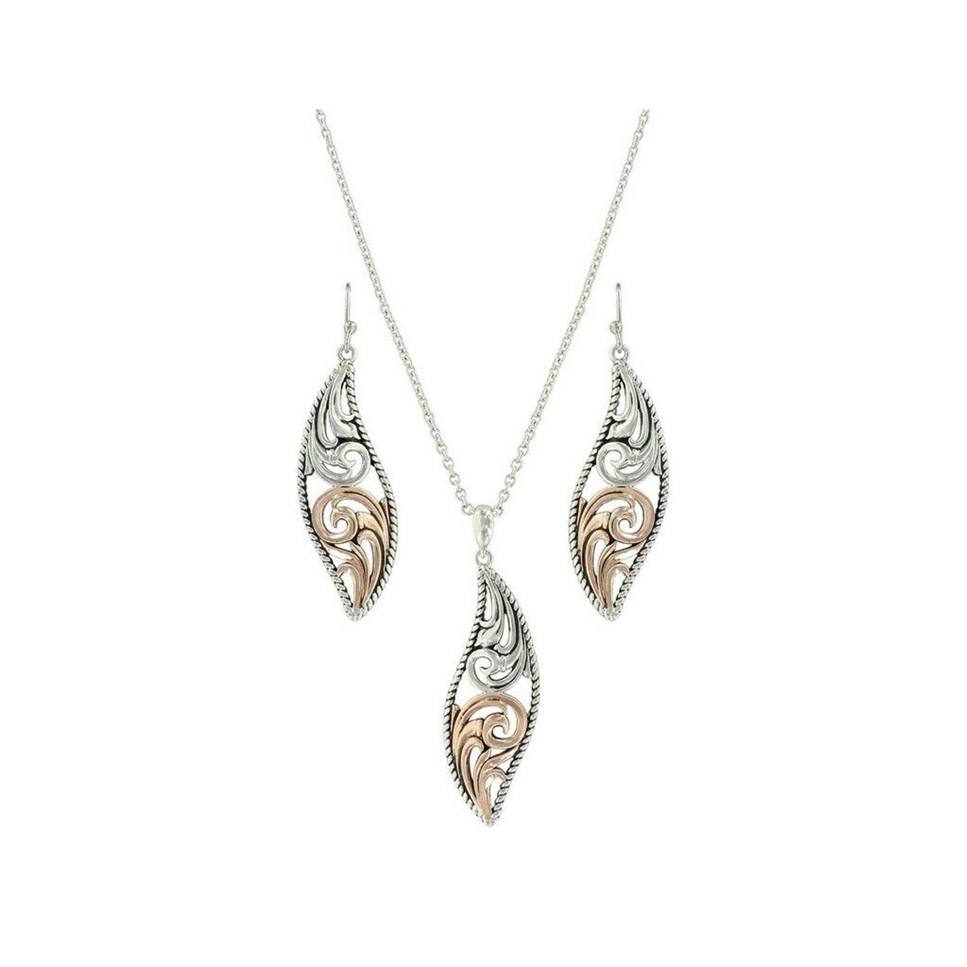 Montana Silversmiths Filigree Yin Yang Jewelry Set