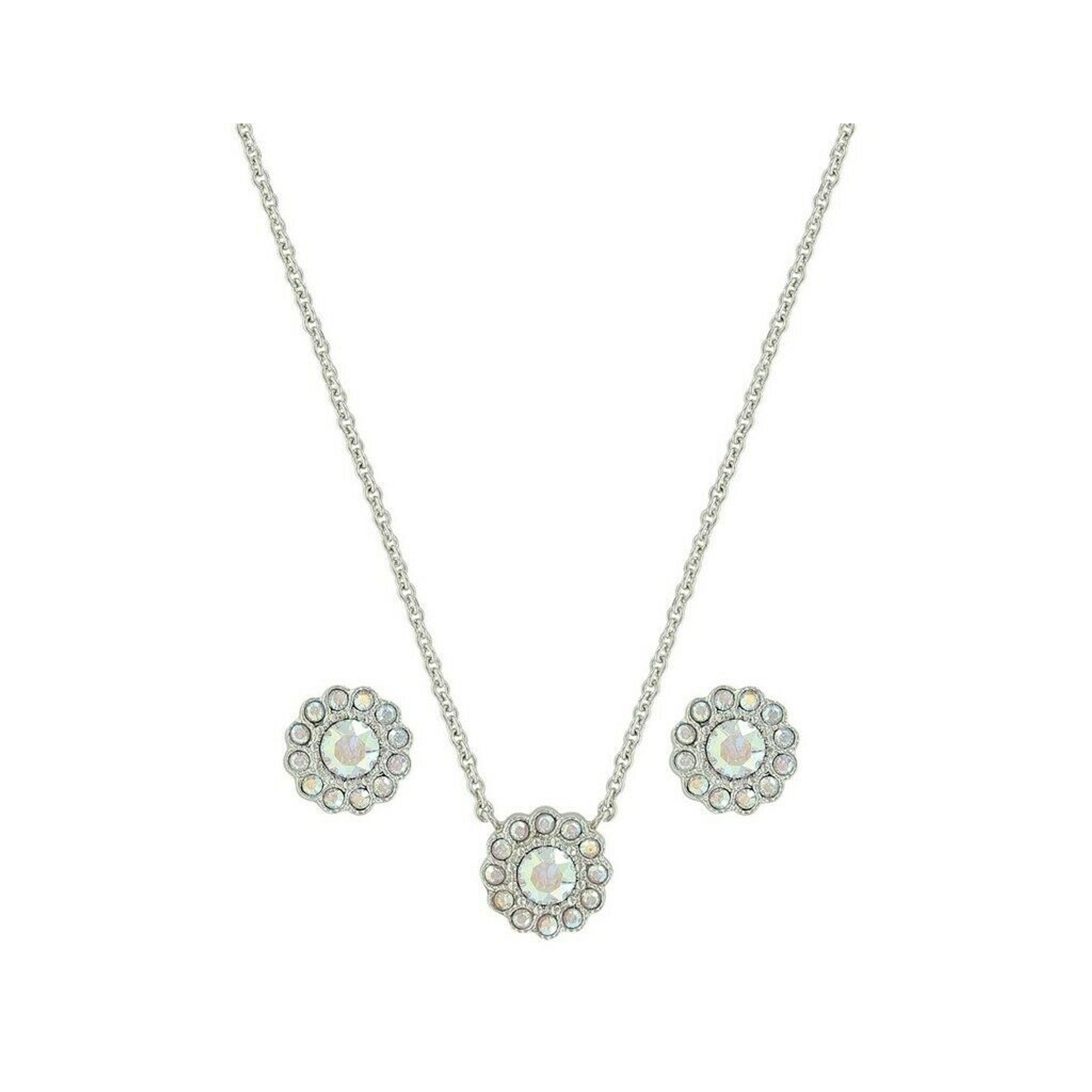 Montana Silversmiths Halo Aurora Borealis Jewelry Set