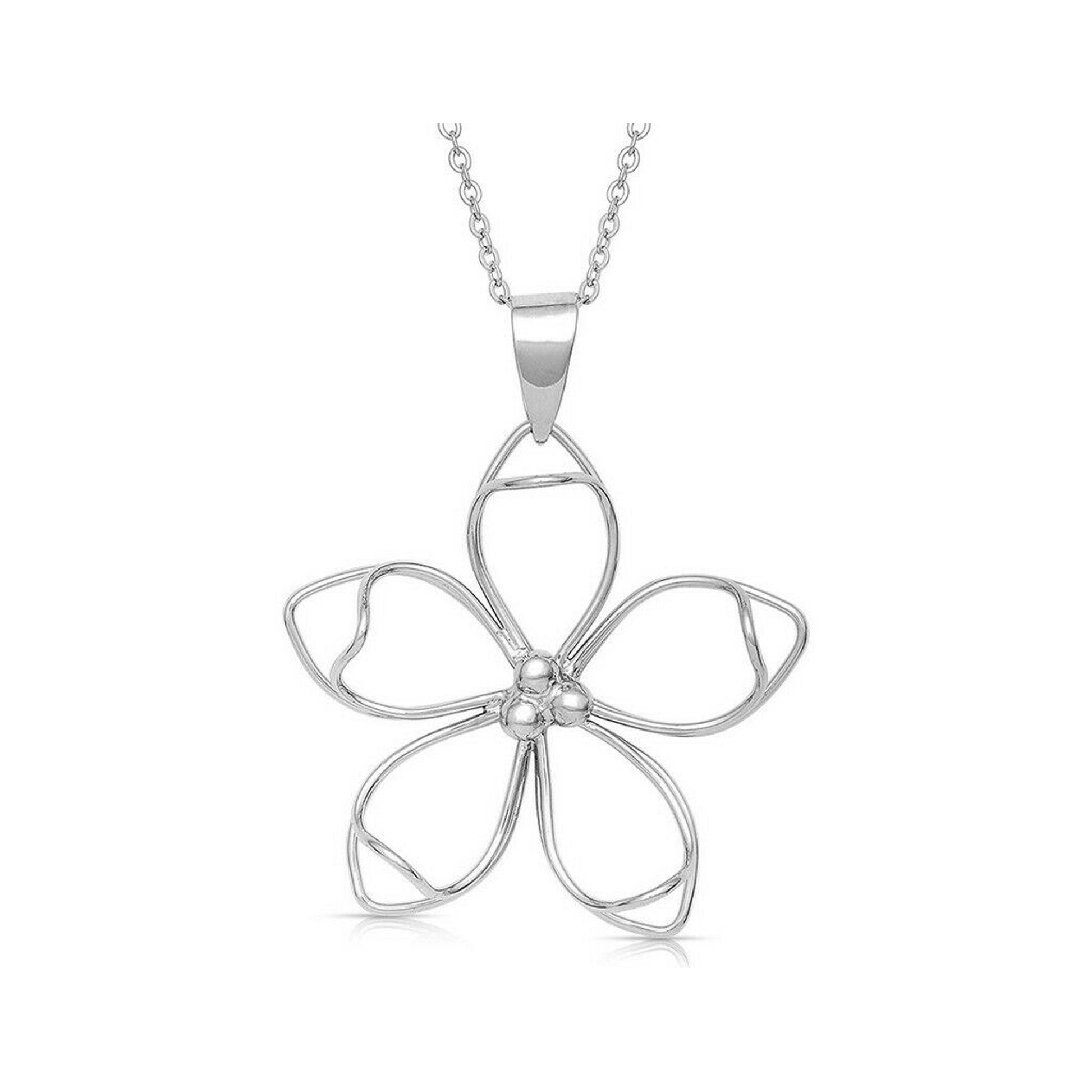 Montana Silversmiths Tipped Up Flower Necklace