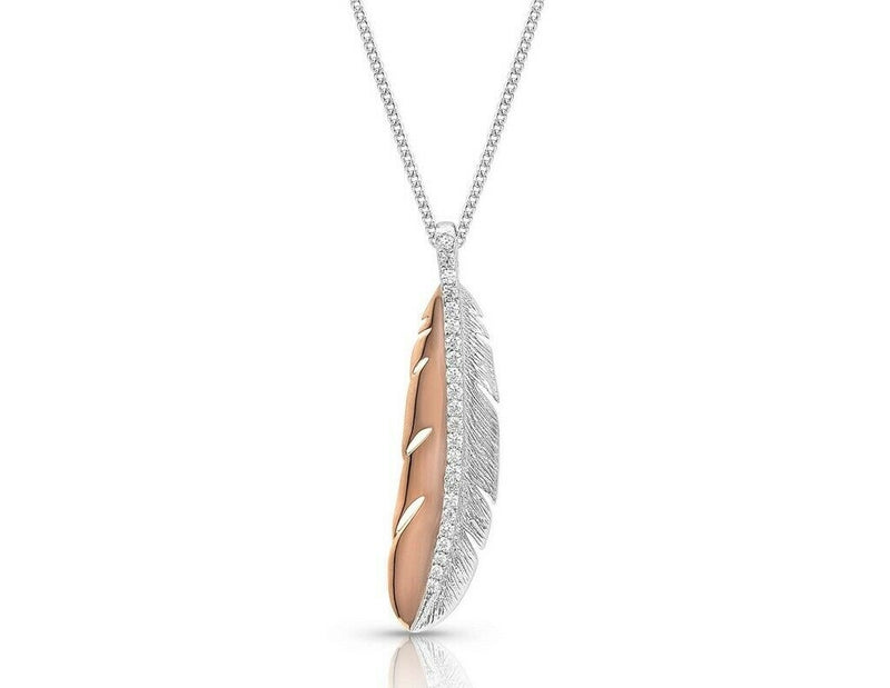 Montana Silversmiths Glittered Plume Feather Necklace