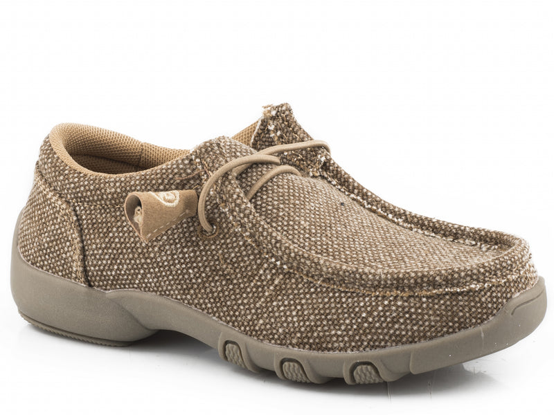 Roper Kids Tan Canvas Fabric Chukkas
