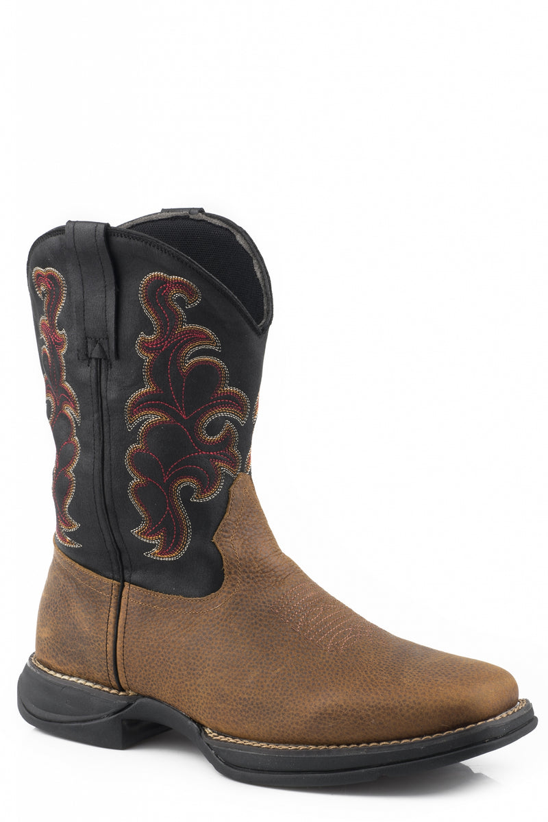 Roper Mens 11" Pull-On Tumbled Leather Western Boots