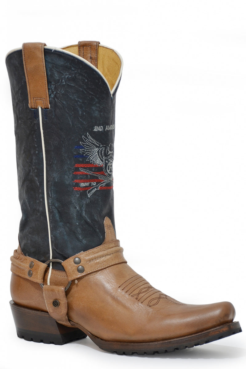Roper Mens Bandit Toe 2nd Amendment 13" Shaft Western Boots