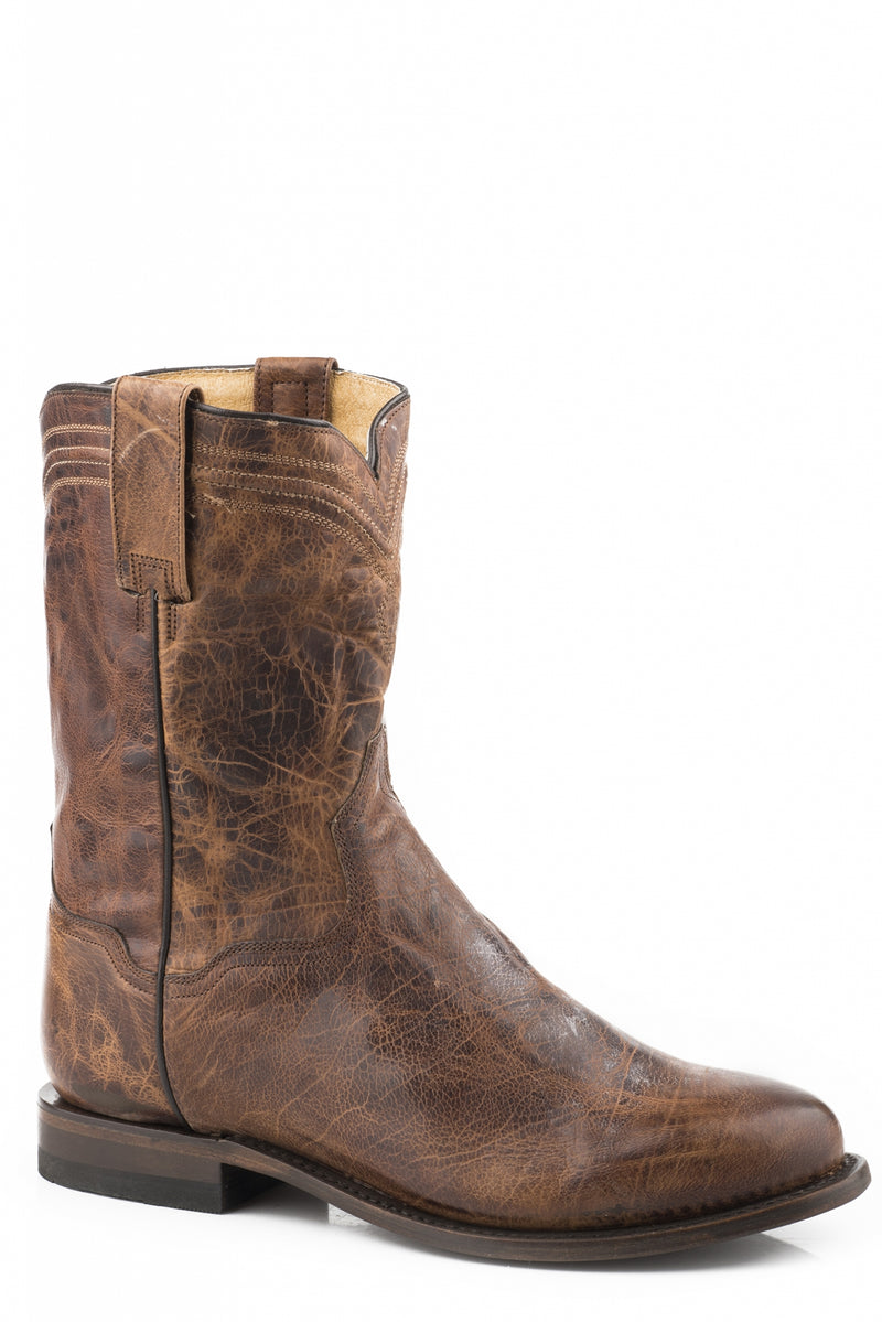 Roper Mens Waxy Roper Toe 10" Shaft Leather Boots