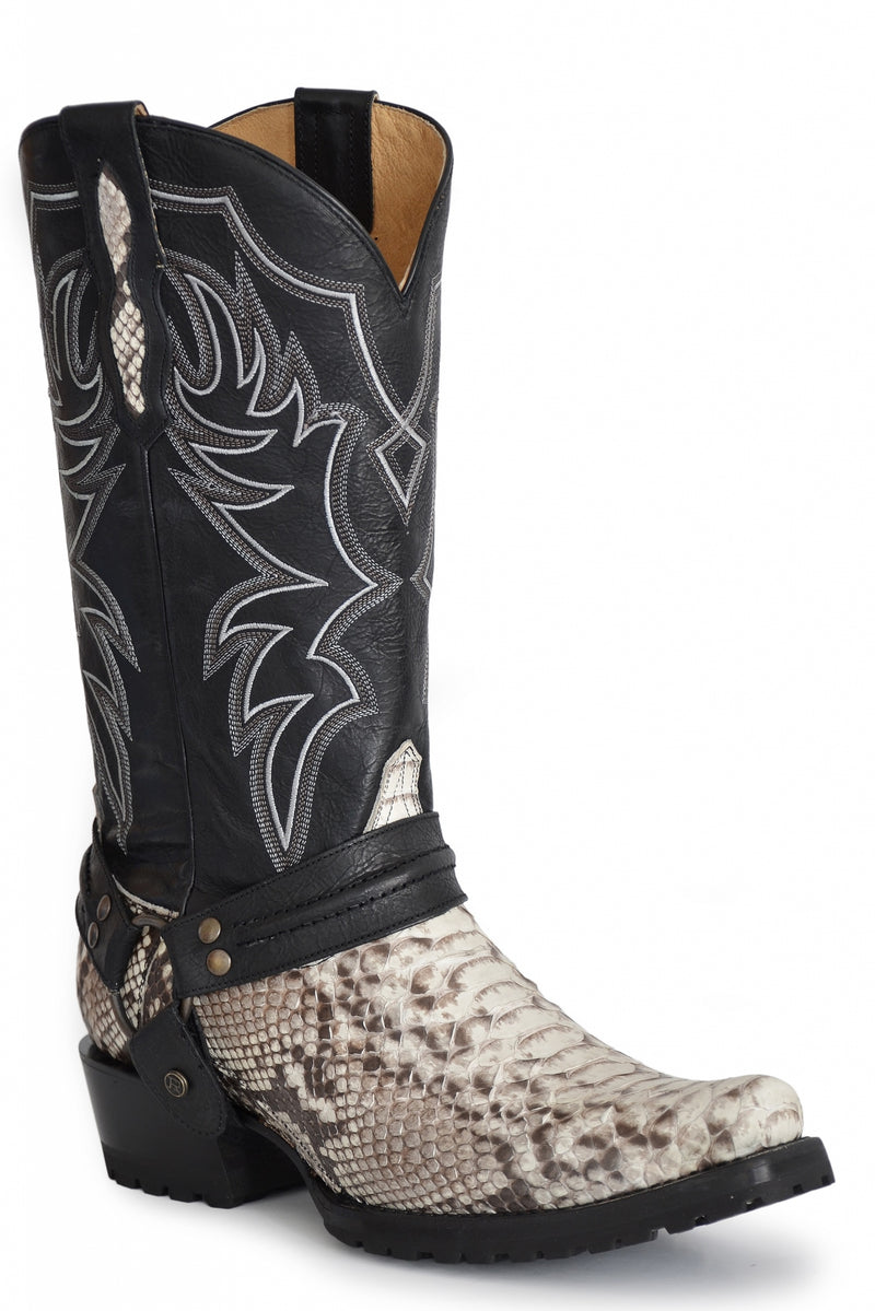 Roper Mens Python Vamp Bandit Toe Western Boots