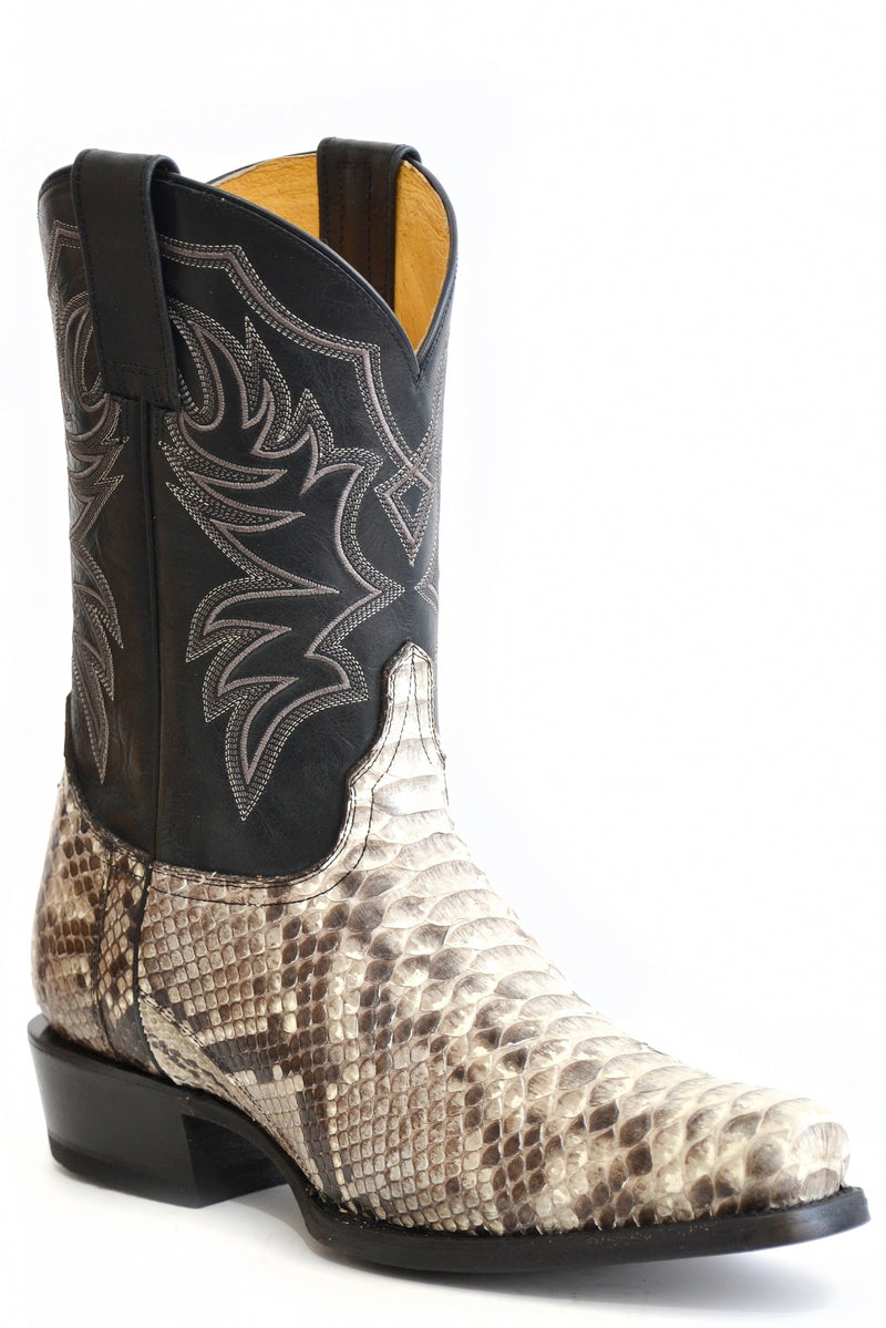 Roper Mens Backcut Python Vamp 11" Shaft Western Boots