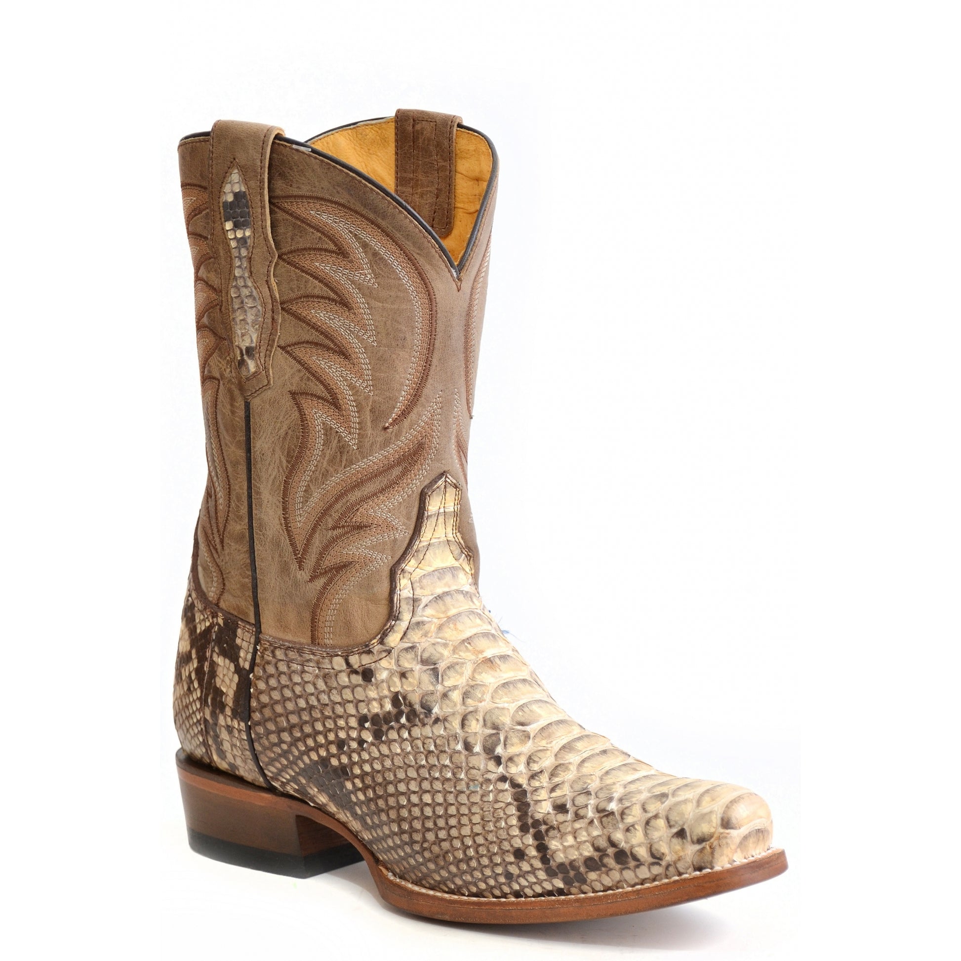 Roper Mens Backcut Python Vamp 11" Shaft Western Boots