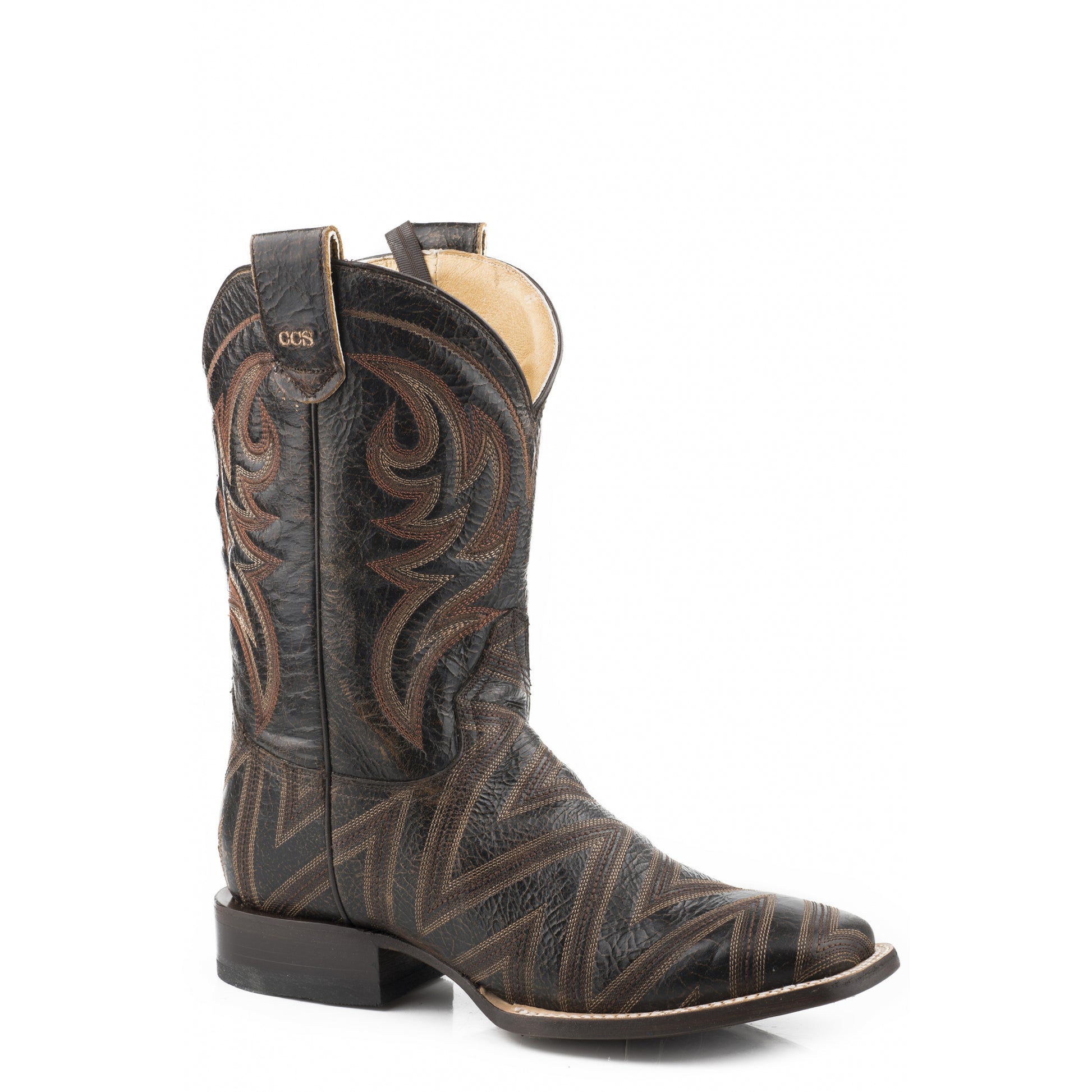 Roper Mens Stitched Square Toe Concealed Carry Boots
