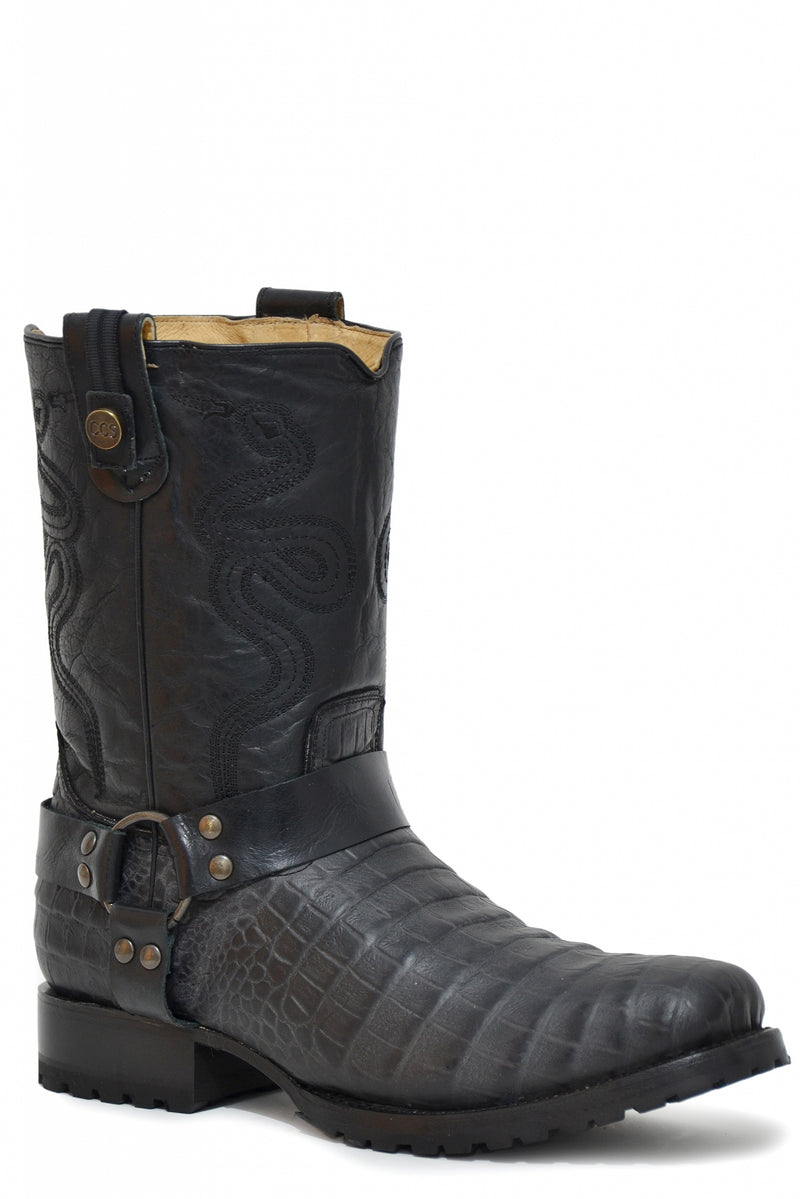 Roper Mens Conceal Carry Harness Embossed Caiman Snake Embroidery Boots