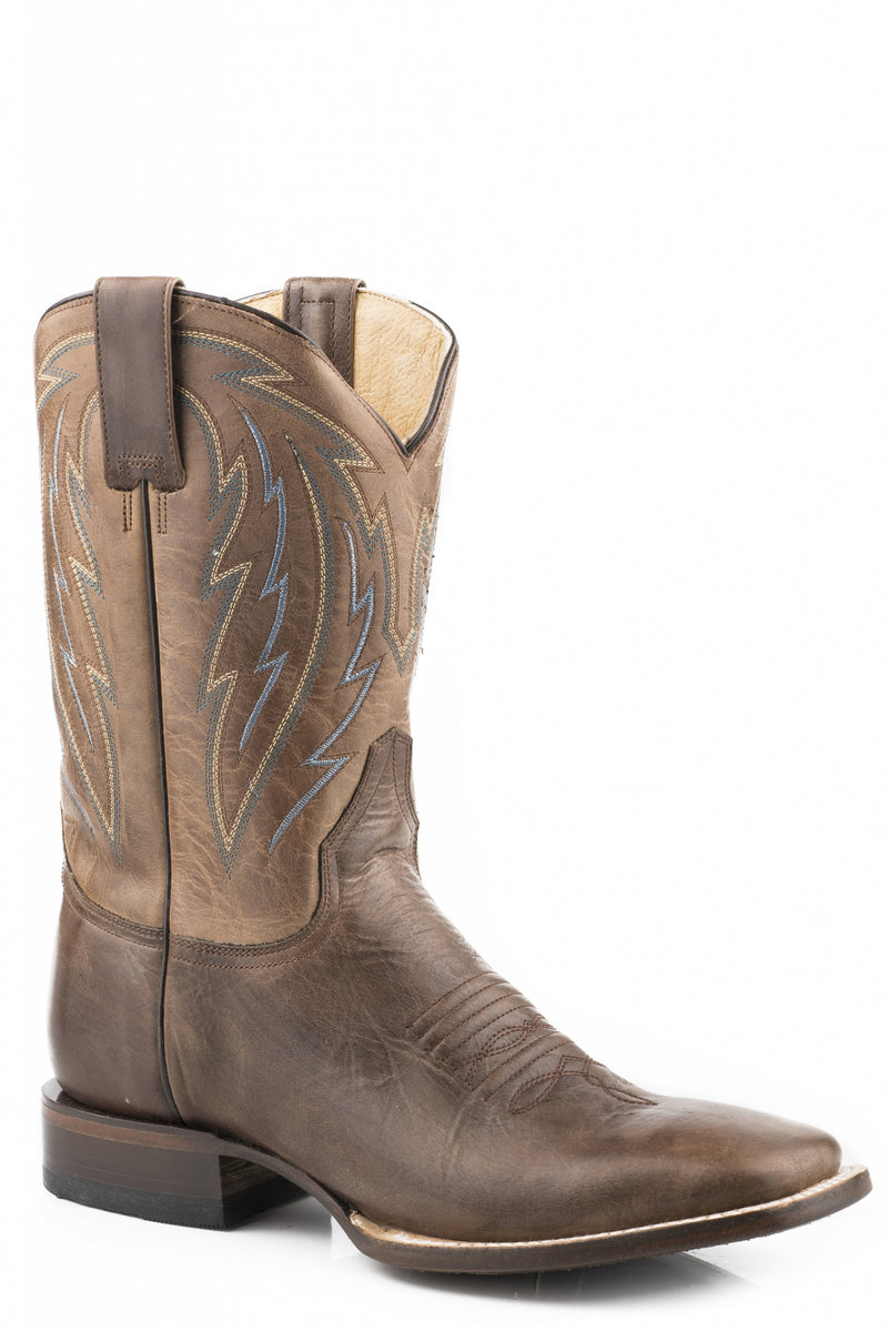 Roper Mens Square Toe 11" Shaft Hybrid Outsole Leather Boots