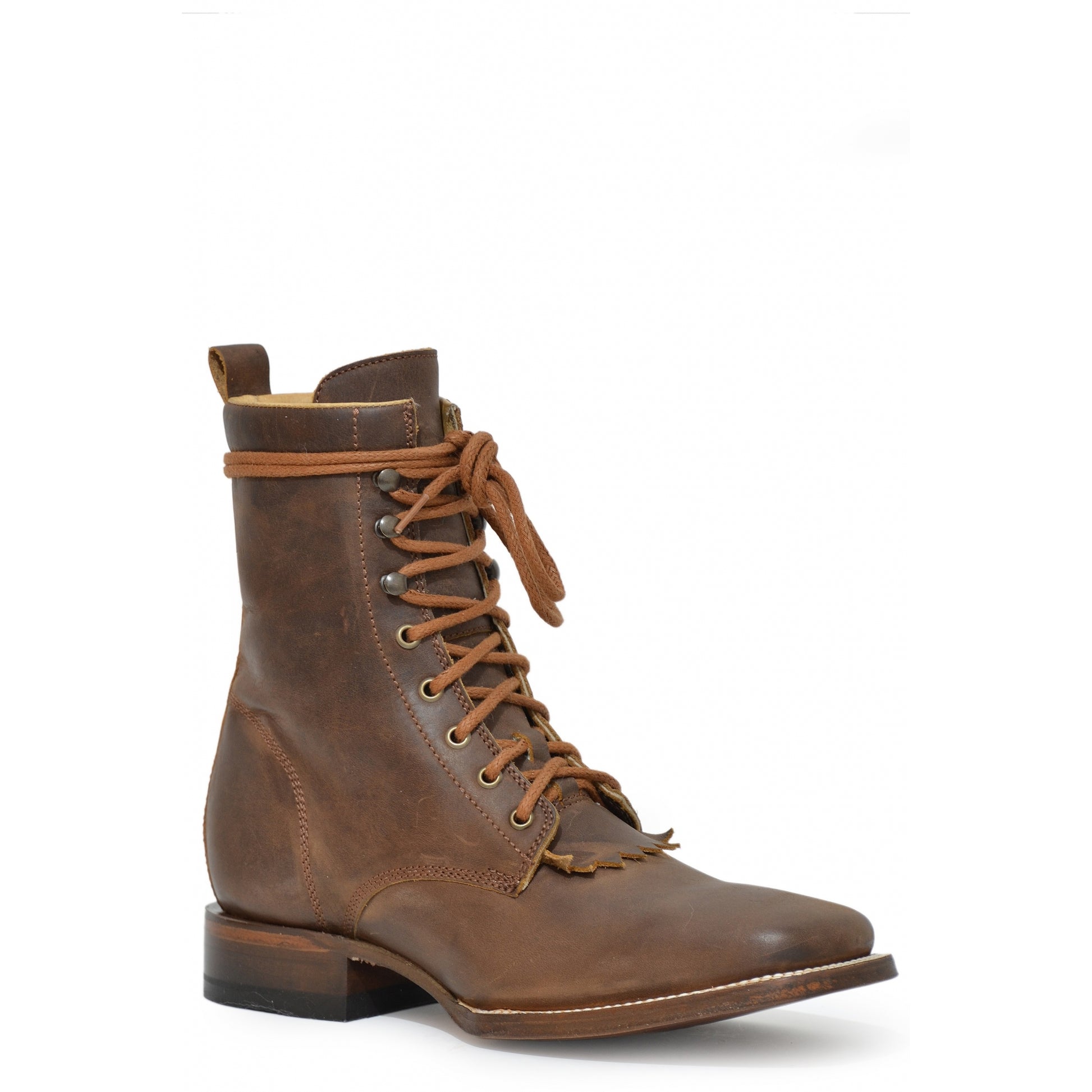 Roper Mens Lacer Leather Outsole Boots