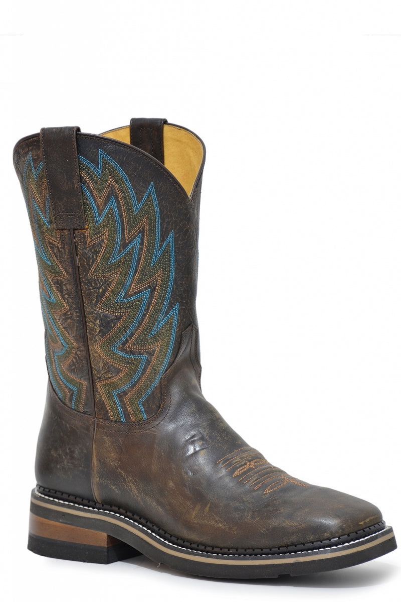 Roper Mens Square Toe 11" Shaft GEO Outsole Boots