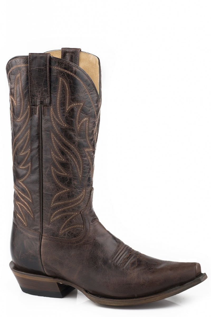 Roper Mens Snip Toe 13" Shaft Leather Boots