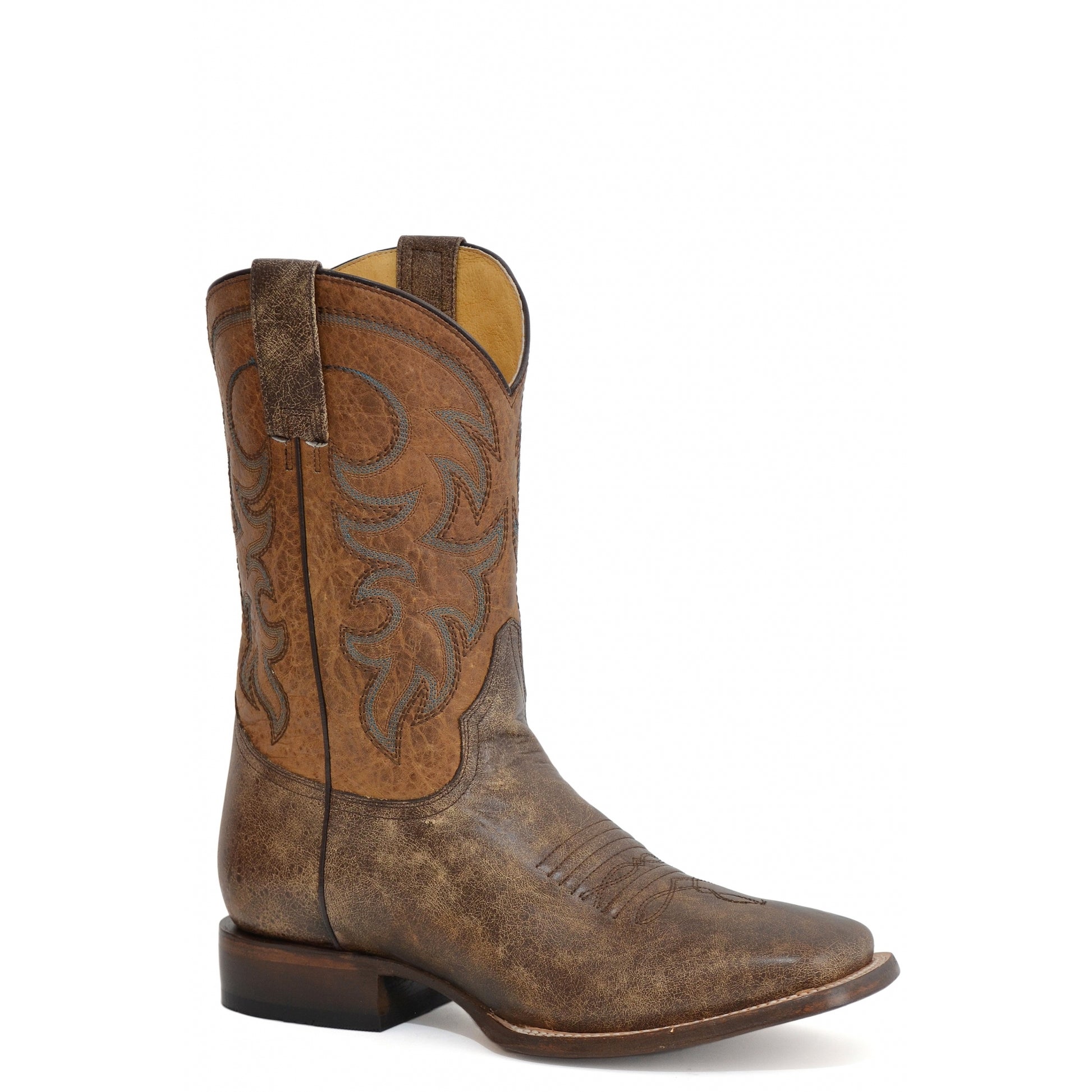Roper Mens Square Toe 11" Shaft Leather Outsole Boots