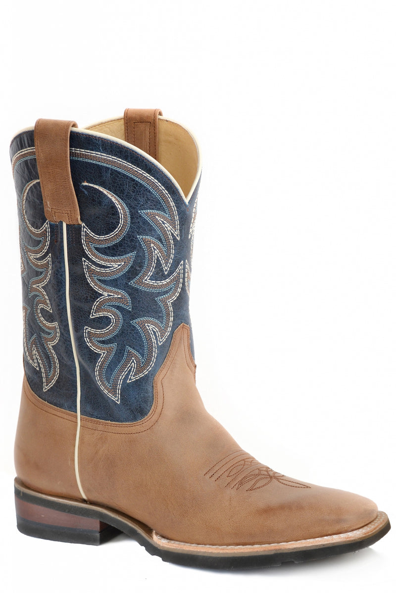 Roper Mens 11" Shaft Square Toe GEO Sole Leather Boots
