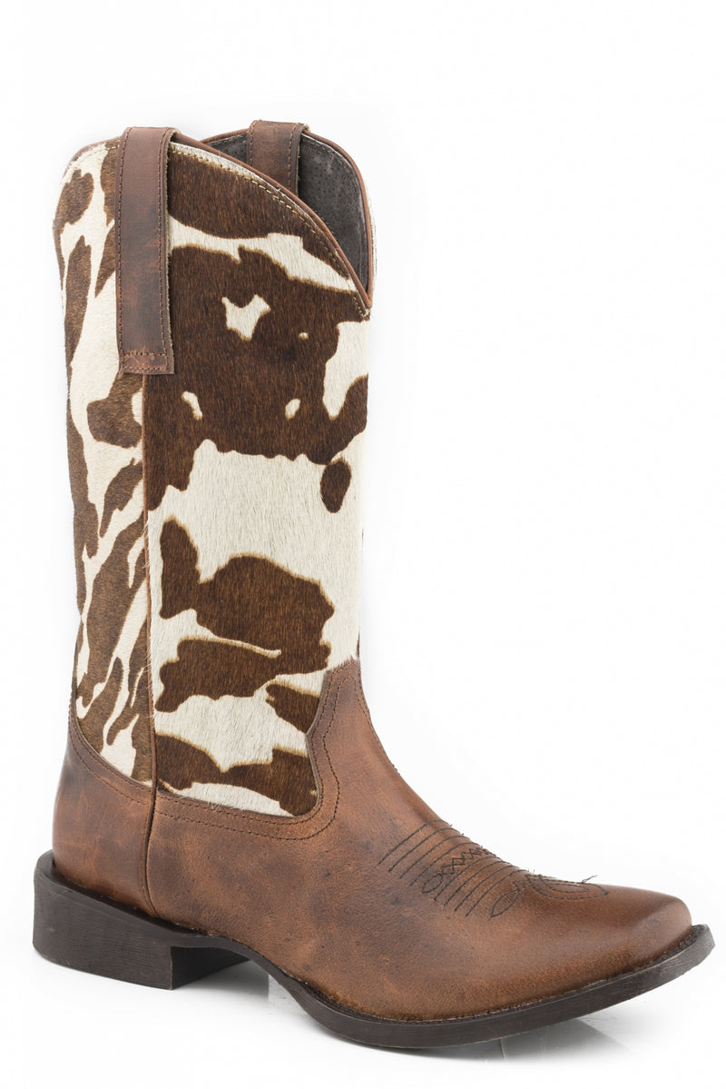 Roper Ladies Cora 12" Leather Fashion Square Toe Boots