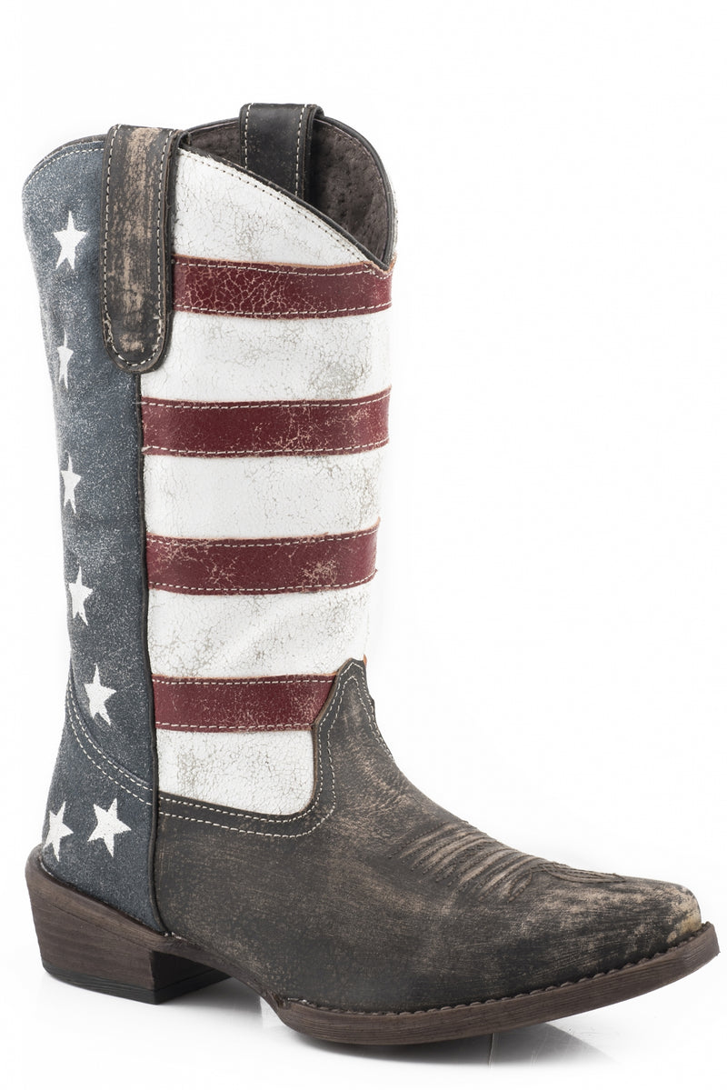 Roper Ladies American Beauty Tall Leather Boots