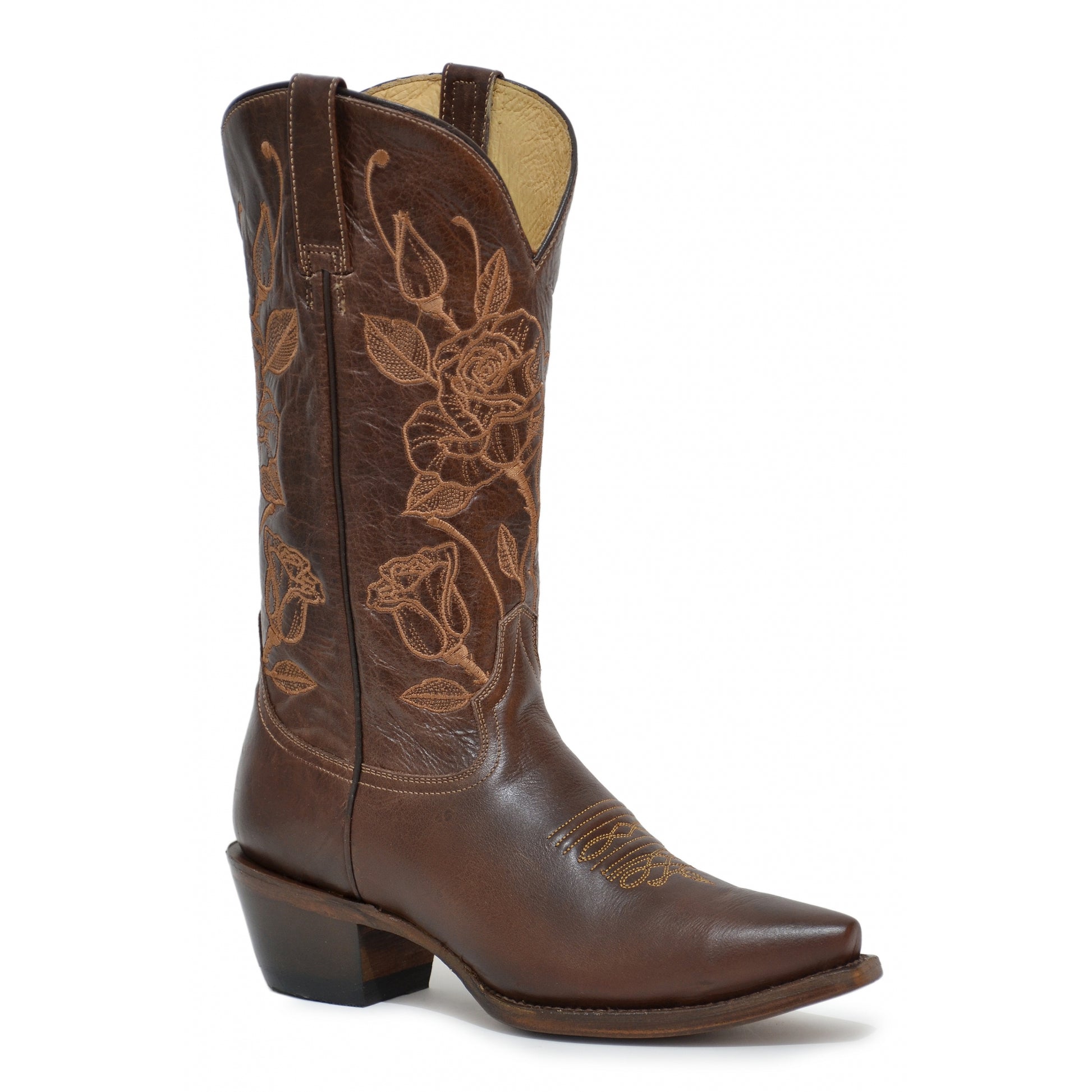 Roper Ladies Desert Rose Snip Toe Leather Outsole Boots