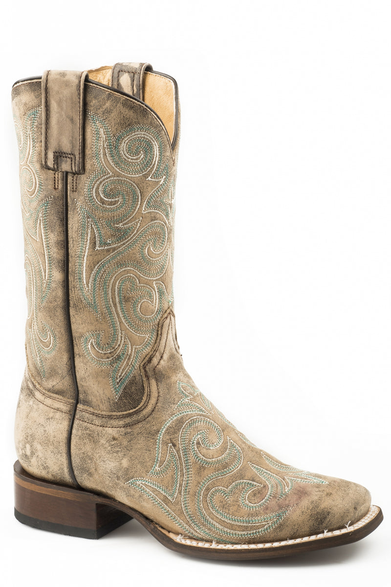 Roper Ladies Diana Square Toe 11" Shaft Leather Boots