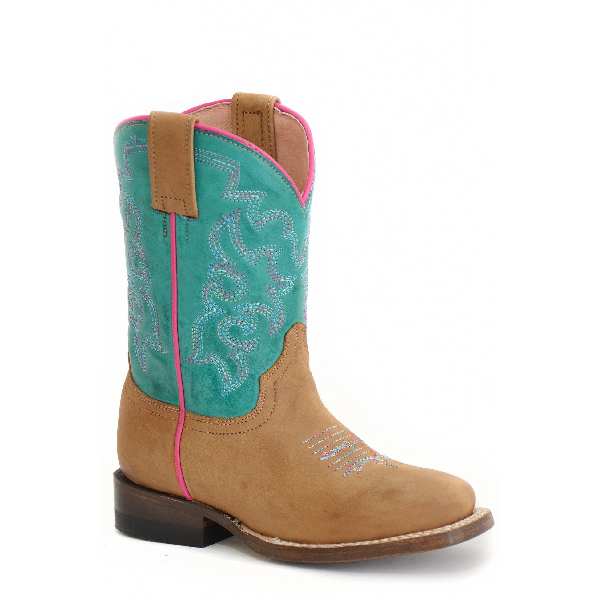 Roper Kids Twisty Leather Outsole Boots