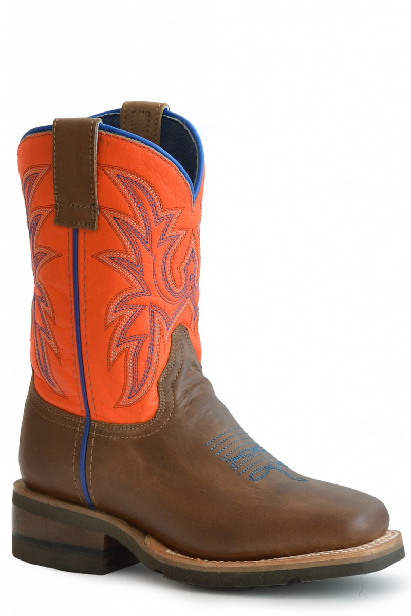 Roper Kids Cowboy Square Toe GEO Outsole Boots