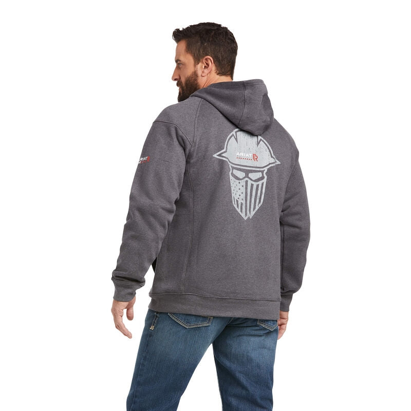 Ariat Mens FR Rev Full Cover Flag Full Zip Hoodie