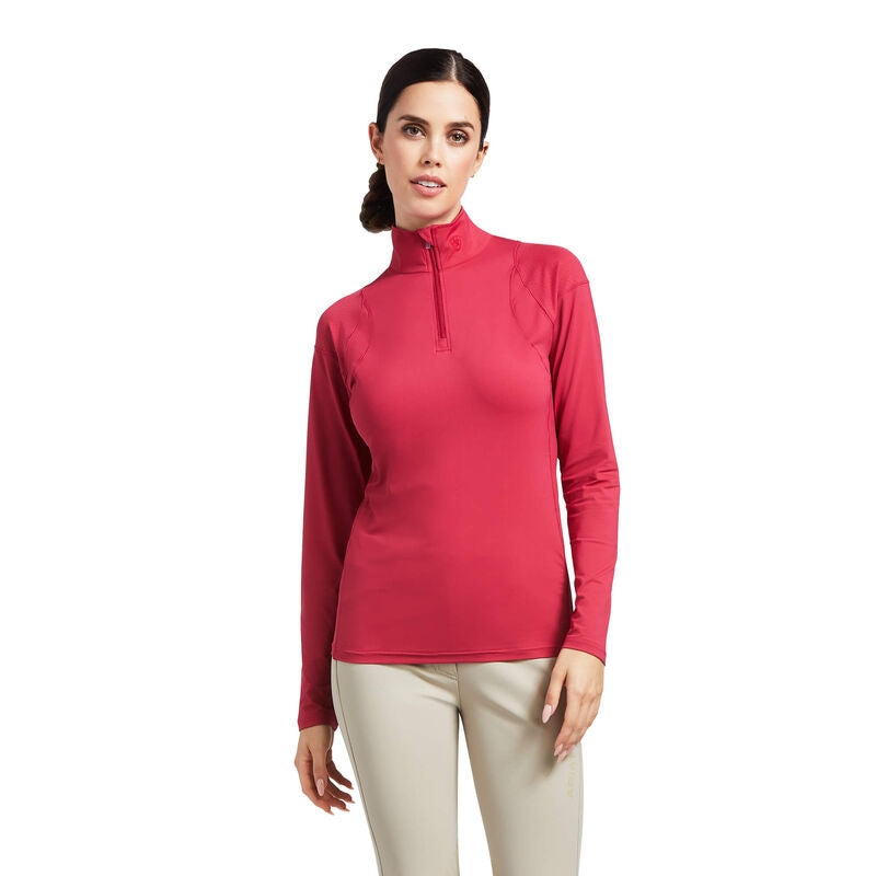 Ariat Ladies Auburn 1/4 Zip Long Sleeve Baselayer Shirt