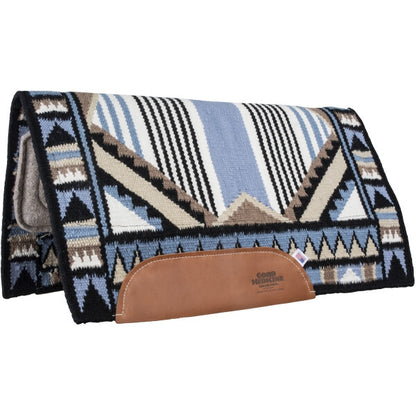 Mustang Highly Decorated Tan Wool Felt Bottom Pad