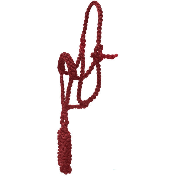 Mustang Pony Flat Plaited Noseband Halter with 7' Lead