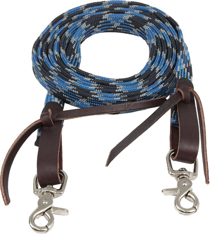 Mustang Aztec Braided Flat Waxed Roping Rein