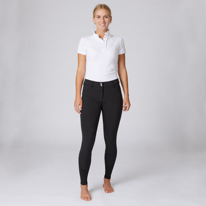 Horze Ladies Queenie Silicone Full Seat Riding Breeches with Crystals