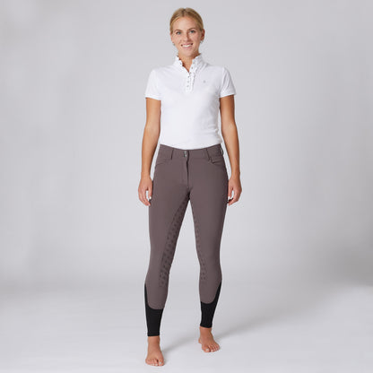 Horze Ladies Queenie Silicone Full Seat Riding Breeches with Crystals