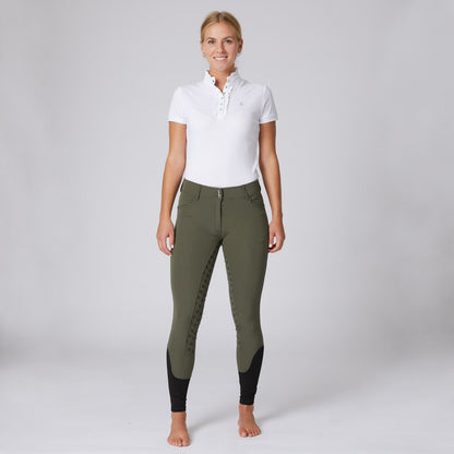 Horze Ladies Queenie Silicone Full Seat Riding Breeches with Crystals