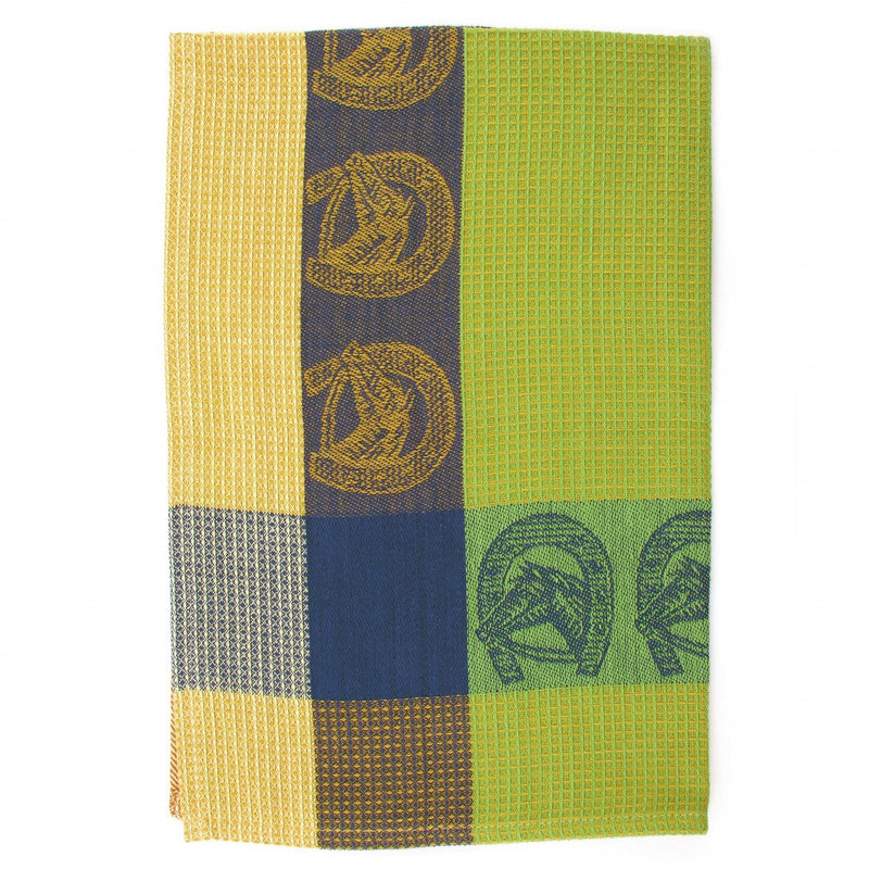 Horseshoe Waffle Weave Kitchen Towel