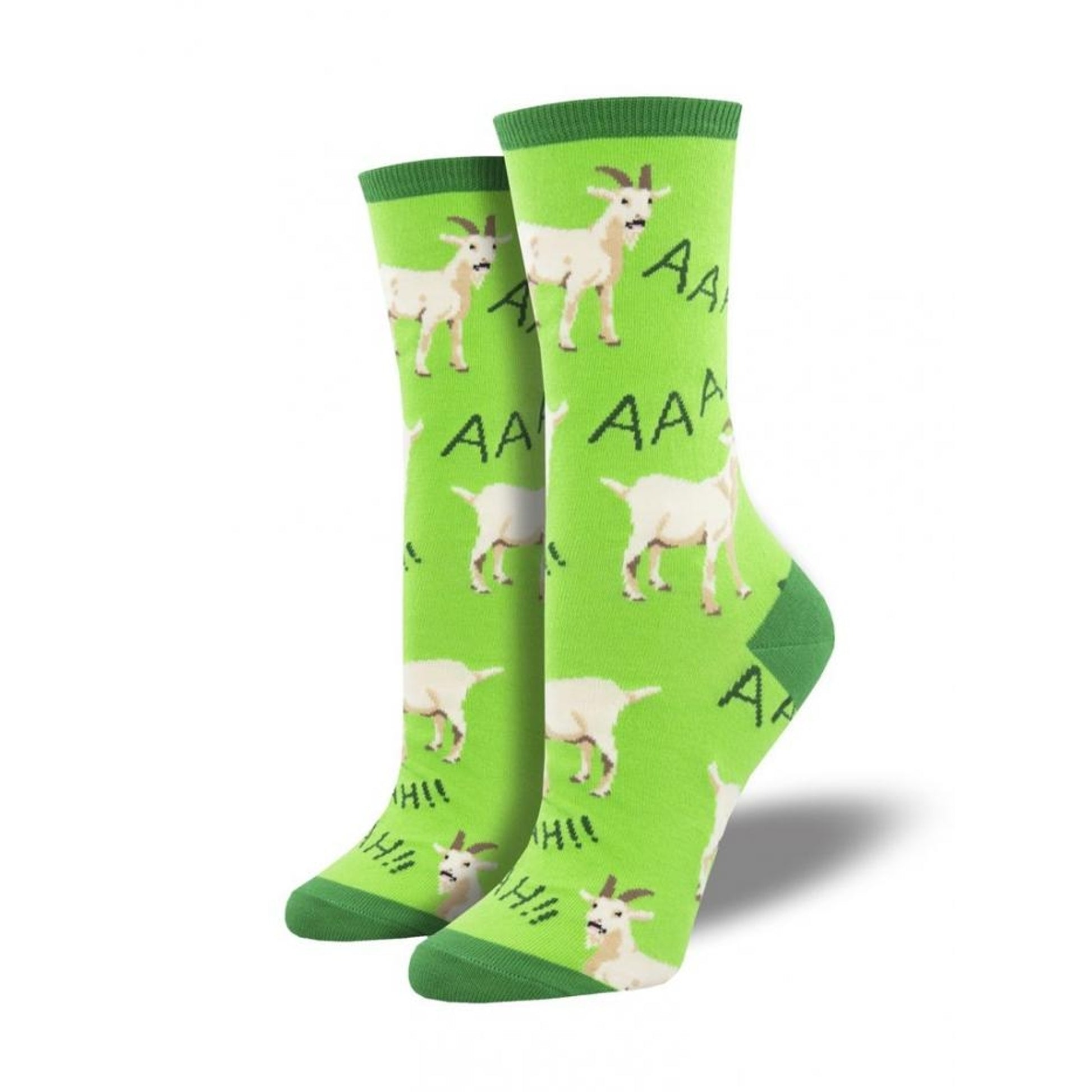 Green Goat Talk Socks