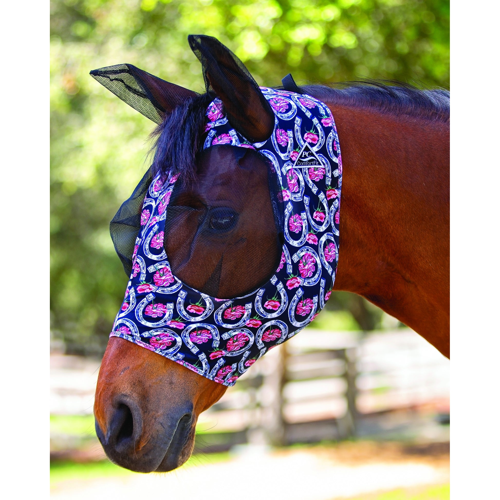 Prof Choice Comfort Fit Lycra Fly Mask - Prints