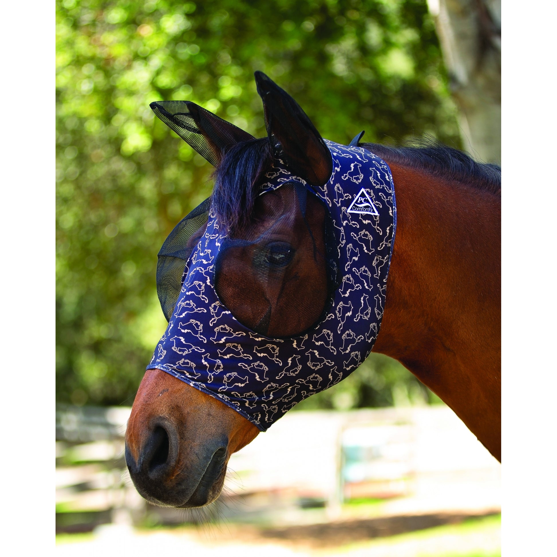 Prof Choice Comfort Fit Lycra Fly Mask - Prints