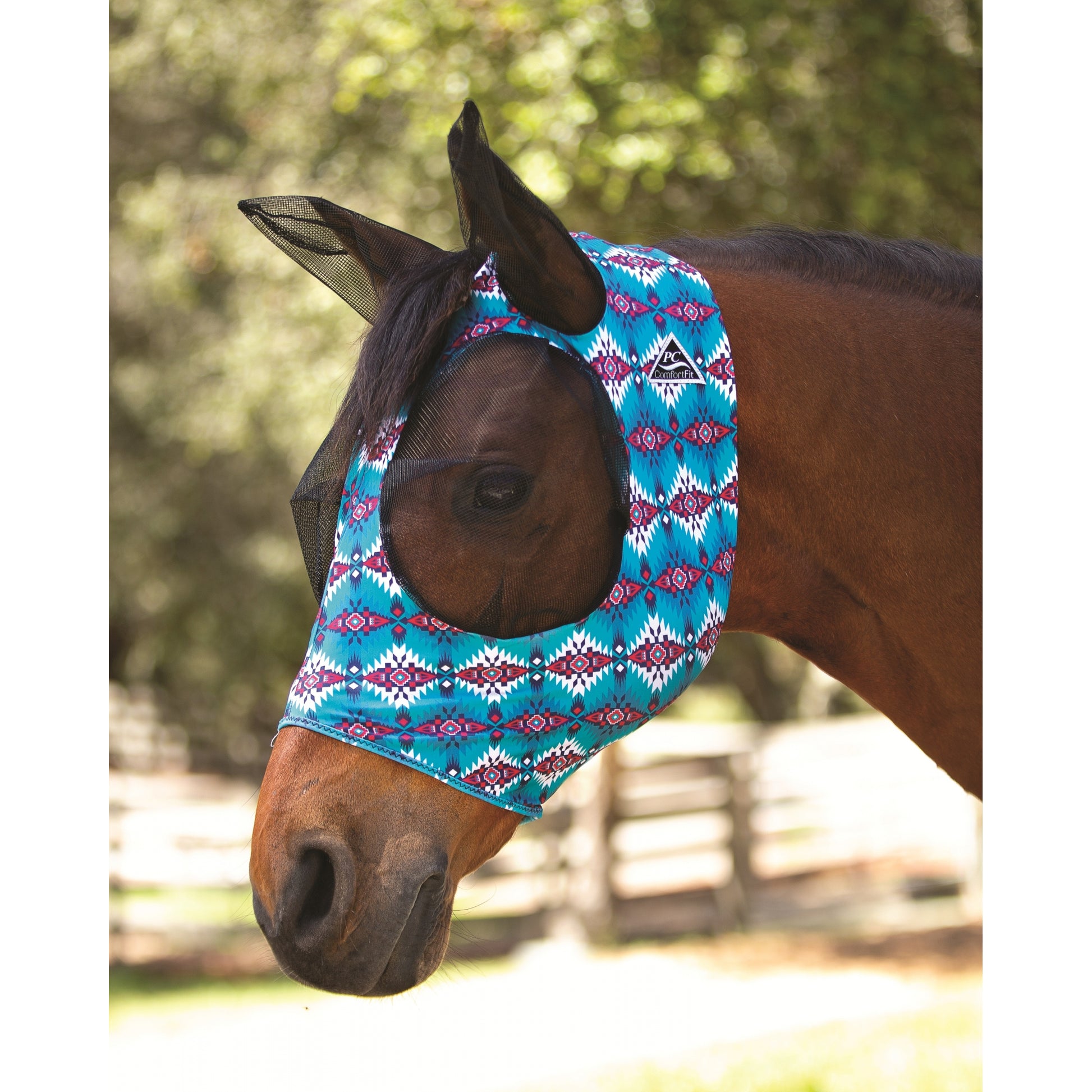 Prof Choice Comfort Fit Lycra Fly Mask - Prints
