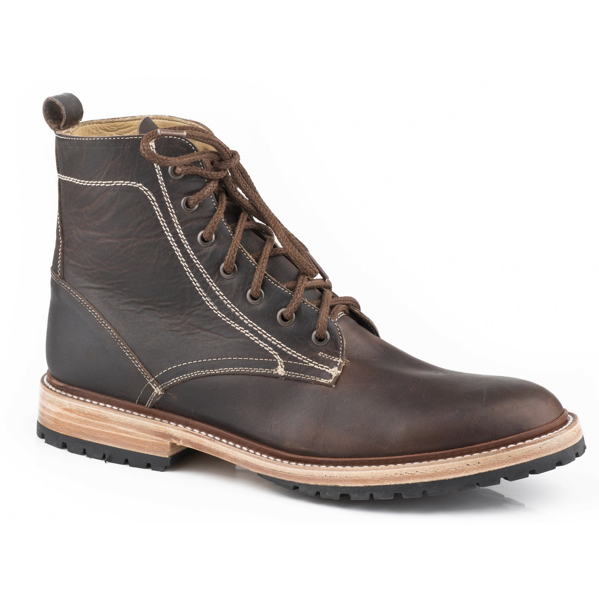 Stetson Mens All Over Leather Chukka Boots